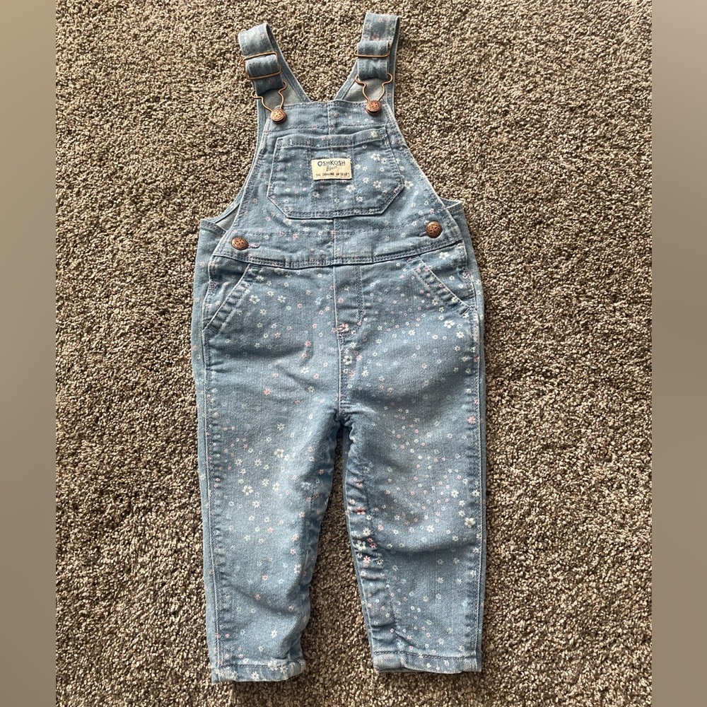 OshKosh B'gosh Floral Kids Overalls